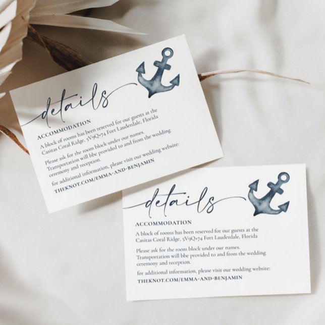 D'accompagnement Mariage balnéaire Détails Carte de fermeture (Créateur téléchargé)