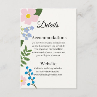 D'accompagnement Mariage Enfermer la carte Fleur rose