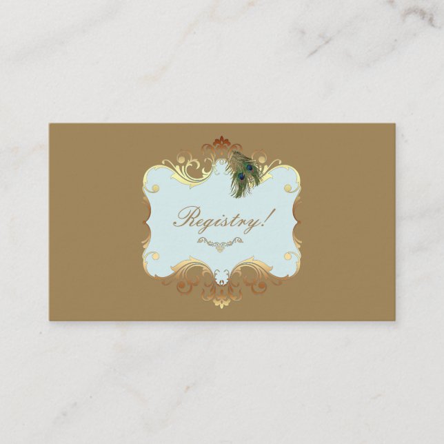 D'accompagnement Mariage indien II - Carte d'enregistrement (Devant)