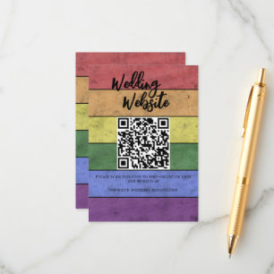 D'accompagnement Mariage LGBT drapeau de la fierté Vintage Carte de