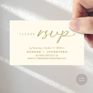 D'accompagnement Mariage romantique moderne invite RSVP carte de ra