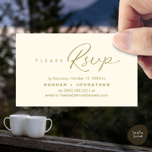 D'accompagnement Mariage romantique moderne invite RSVP carte de ra