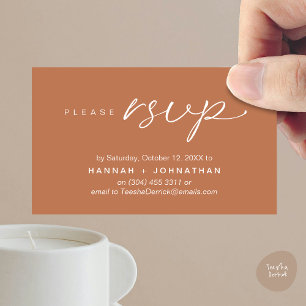 D'accompagnement Mariage romantique moderne invite RSVP carte de ra