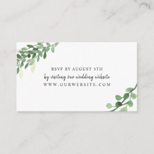 D'accompagnement Mariage Sage Greenery RSVP carte en ligne 4196 419