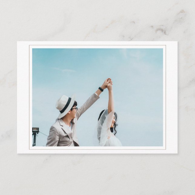 D'accompagnement Mariage Sauvegarder la date avec la carte de boîti (Devant)