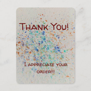 D'accompagnement Message de Merci de la carte de boîtier