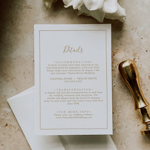 D'accompagnement Mini-Gold Mariage Détails Carte de boîtier