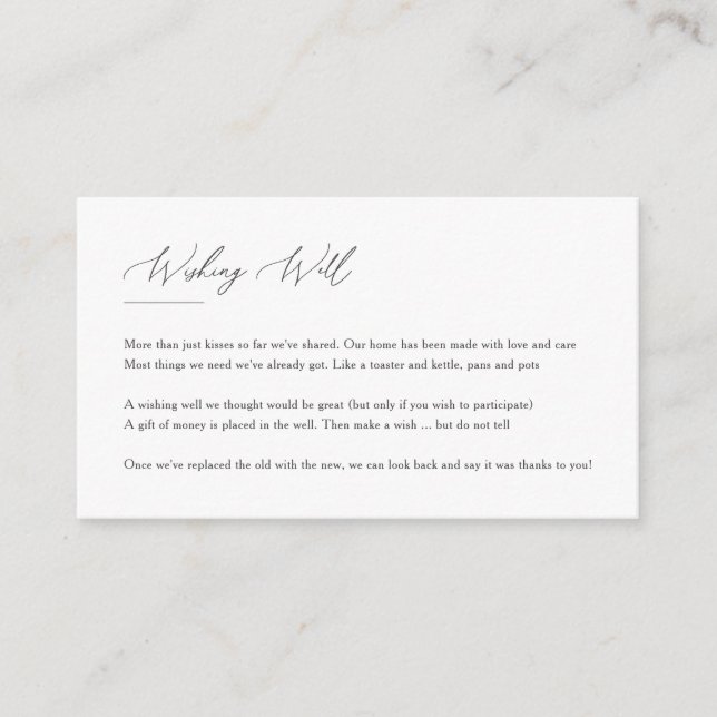 D'accompagnement Moderne Elegant Floral Line Art Wishing carte bien (Devant)