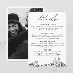 D'accompagnement Newark New Jersey Mariage Détails Carte de boîtier