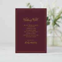 Noël simple et élégant | Carte de puits Red Wishin