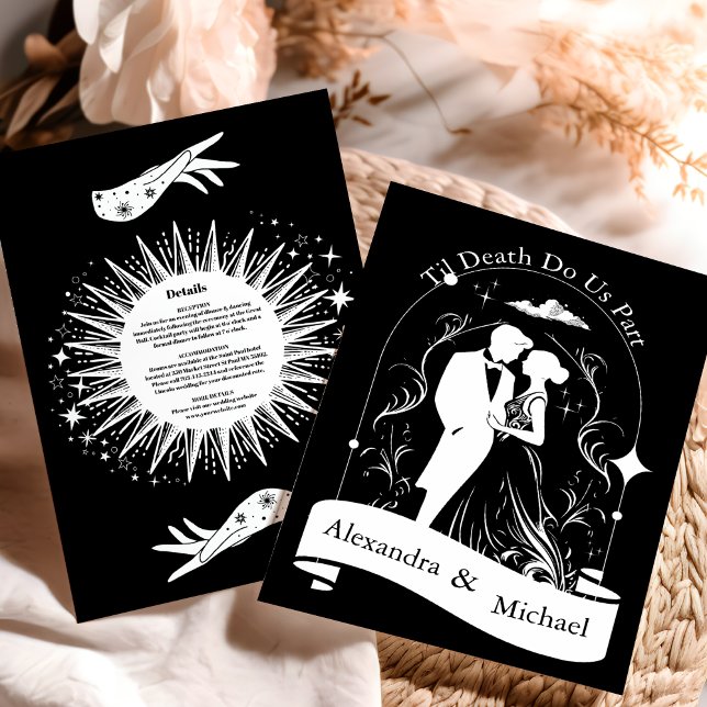 D'accompagnement Noir Blanc Le Mariage de la carte Tarot Lots (Créateur téléchargé)
