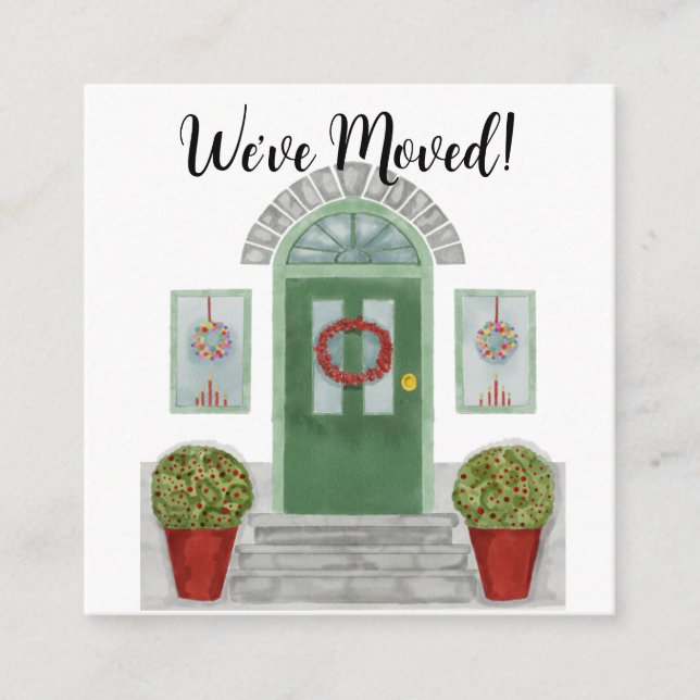 D'accompagnement Nous avons bougé ! Maison de Noël Carte de boîtier (Devant)