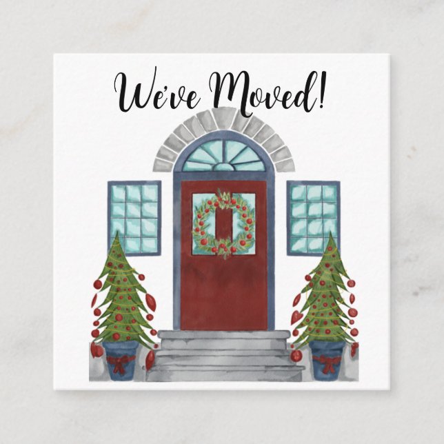 D'accompagnement Nous avons bougé ! Maison de Noël Carte de boîtier (Devant)