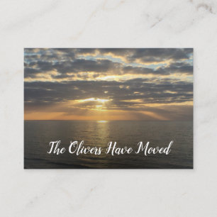 D'accompagnement Nous avons déménagé à la plage Carte d'insertion p