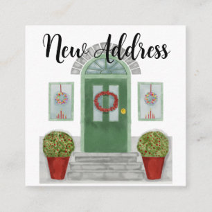 D'accompagnement Nouvelle adresse Maison de Noël Carte de fermeture