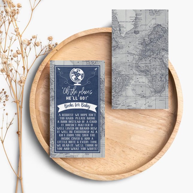 D'accompagnement "Oh Les Endroits Où Il Ira !" Baby shower Carte de (Créateur téléchargé)