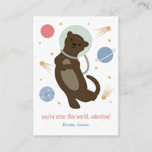 D'accompagnement Otter Cette Carte Valentine Classe Mondiale