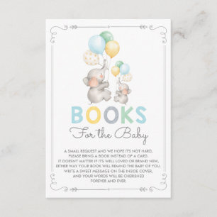 D'accompagnement Pastel Elephant Apportez une carte de livre Modern