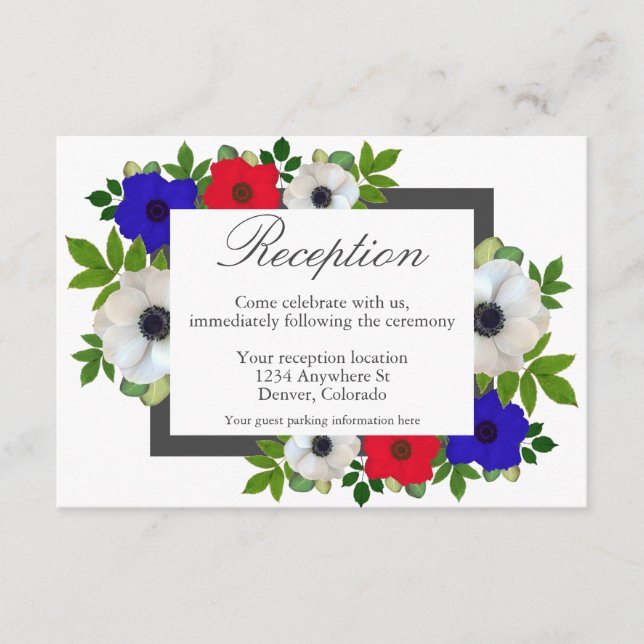 D'accompagnement Patriotique Panda Anemone Carte de réception de ma (Devant)
