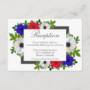 D'accompagnement Patriotique Panda Anemone Carte de réception de ma