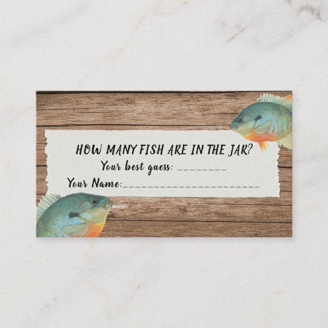 D'accompagnement Pêche combien de Baby shower de pêche Carte de jeu (Devant)