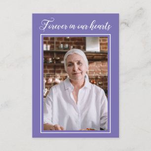 D'accompagnement Périwinkle Forever Dans Notre Coeur Carte De Prièr