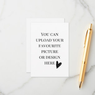 D'accompagnement Personnalisez la carte de boîtier 3,5 po x 5 po - 