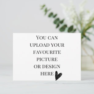 D'accompagnement Personnalisez la carte de boîtier 3,5 po x 5 po - 