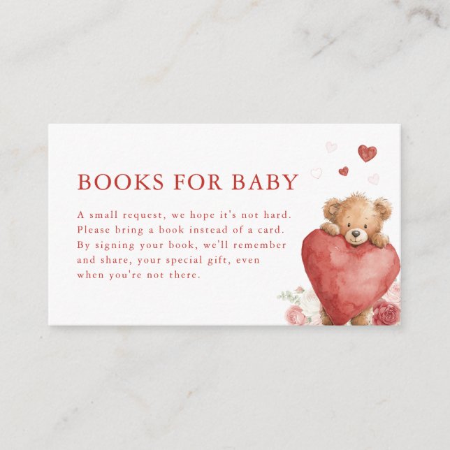D'accompagnement Petits livres de la Saint-Valentin pour bébé Carte (Devant)
