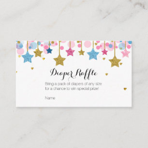 D'accompagnement Pink Blue Twinkle Twinkle Star - Carte de rabat de