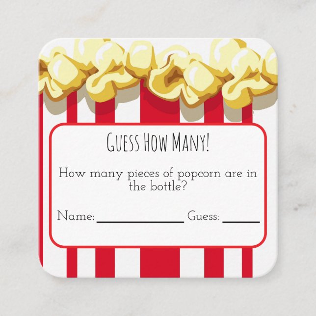 D'accompagnement Prêt à exploser ! Carte de jeu pour la baby shower (Devant)