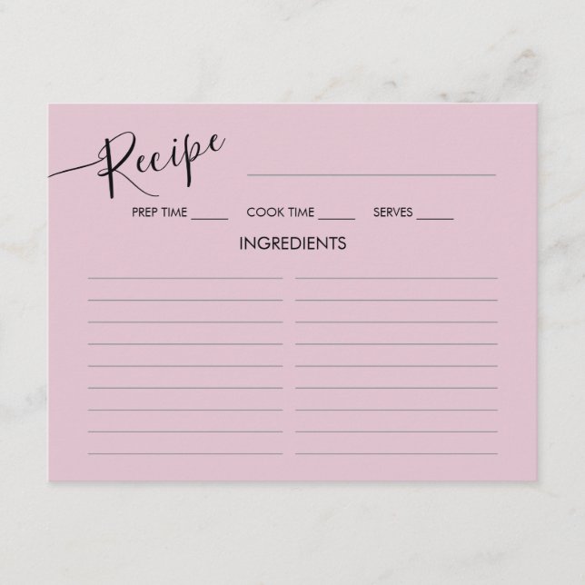 D'accompagnement Recette de Fête des mariées de carte de boîtier. (Devant)