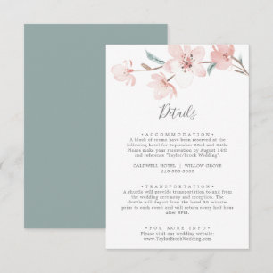 D'accompagnement Ressort Cherry Blossom Détails Carte de boîtier