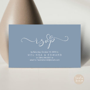 D'accompagnement Romantique Mariage RSVP Diner Carte d'invitation