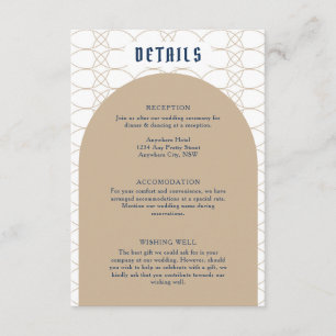 D'accompagnement Royal Blue Classic Retro Details Carte de boîtier