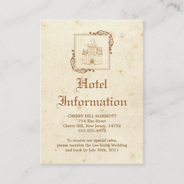 D'accompagnement Royal Storybook - Carte d'hébergement (Devant)