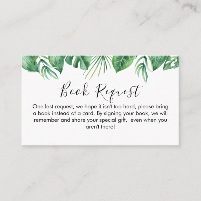 D'accompagnement Safari Animaux Demande de réservation Carte Insert (Devant)