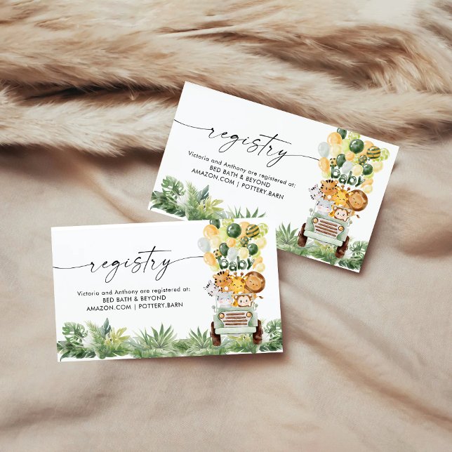 D'accompagnement Safari Animaux Livres Registre Carte de fermeture (Créateur téléchargé)