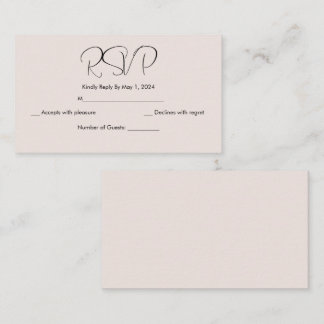 D'accompagnement simple japonaise carte rsvp de fleurs de cerisier