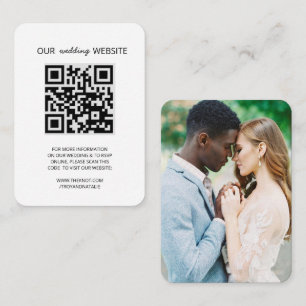 D'accompagnement Site mariage QR Code photo carte RSVP
