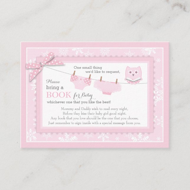 D'accompagnement Snowflakes Tutu Diaper Apportez une carte de livre (Devant)