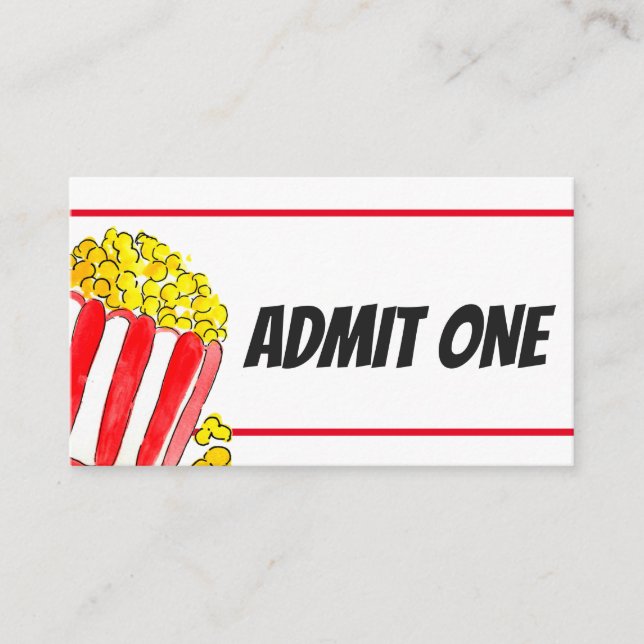 D'accompagnement Soirée cinéma admettre un billet carte de faveur i (Devant)