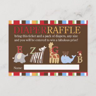 D'accompagnement Soupe Alphabet ABC Baby shower Déchets Carte Raffi