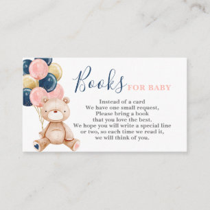 D'accompagnement Teddy Bear Genre Reveal Apportez une carte de livr