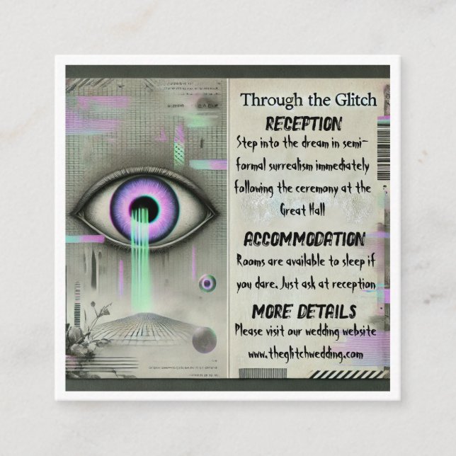 D'accompagnement 👁️ “Through the Glitch” Carte de l'enclosure Weir (Devant)