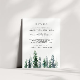 D'accompagnement Timber Grove Détails de l'invité Carte de boîtier