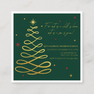 D'accompagnement Un Enfant Nous Est Né   Carte de Noël pour un Évén