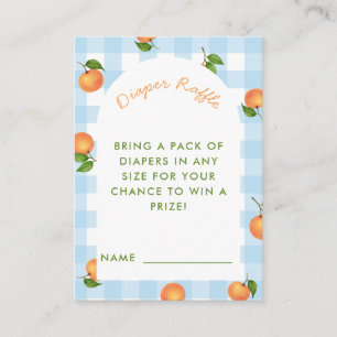 D'accompagnement Une carte de tombola pour couche bleu Little Cutie
