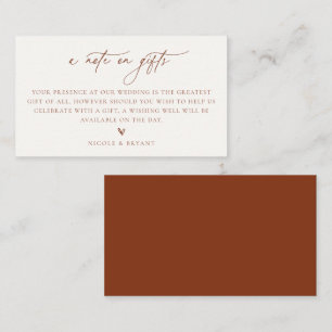 D'accompagnement Une Note Sur La Carte Mariage De Boîtier Cadeaux