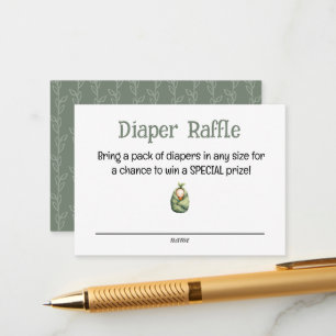 D'accompagnement Une petite carte de tombola de couche pour le bébé